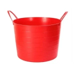 Таз-корзина мягкая 17л Красный 0,245,33х0,33м