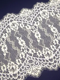 03-163 Кружево эластичные реснички 24 см, желтый