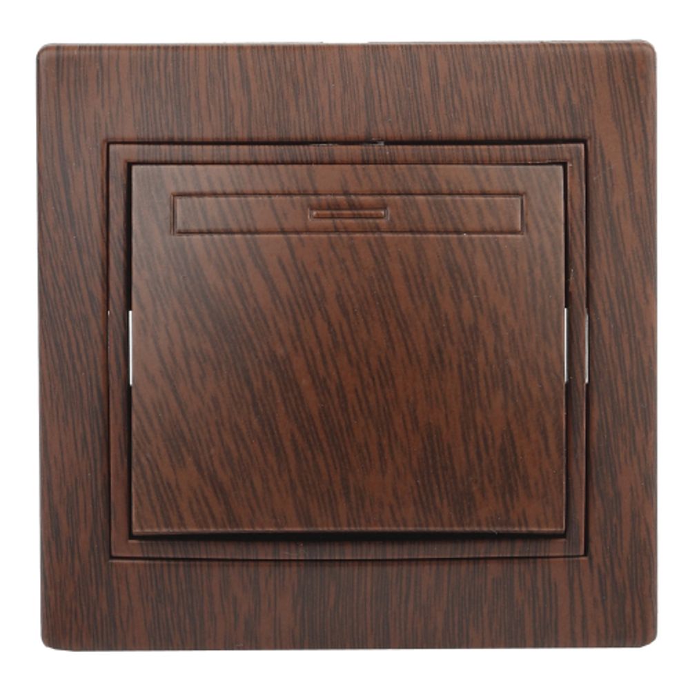 Выключатель Intro Plano 1-101-10 одноклавишный 10А-250В, IP20, СУ, венге | Intro Plano Венге