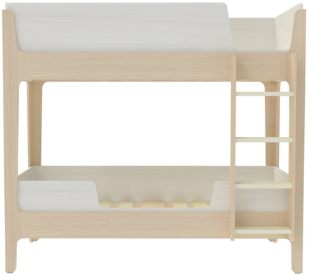 Кровать двухъярусная КарИВи Лотос  Дуб Молочный Белое Дерево