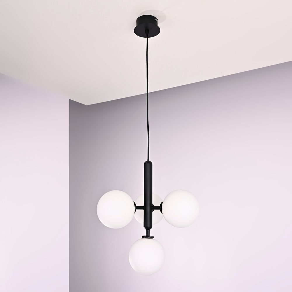 Подвесной светильник RAFFIN 4 White Black