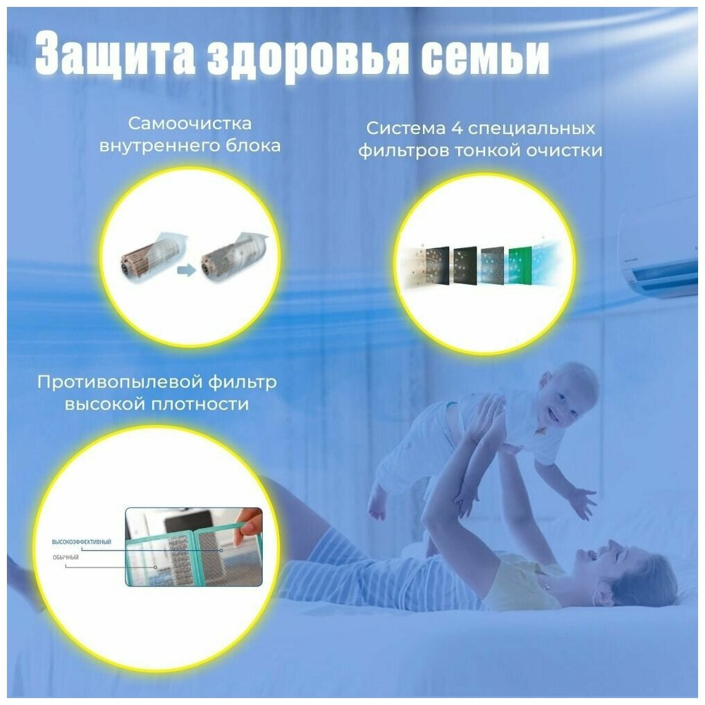 Сплит-система MDV Aurora Desing On/Off 07 с Wi-Fi модулем (кондиционер настенный) MDSA-07HRN8/MDOA-07HN8