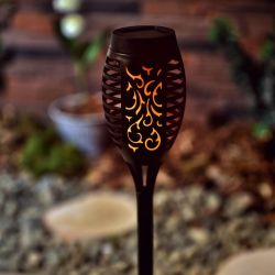 USL-S-184-PM495 SMALL TORCH-1 Садовый светильник на солнечной батарее Маленький факел-1. 12 светодиодов. Эффект пламени. 1x2-3ААА Ni-Mh аккумулятор в-к. IP44. TM Uniel.