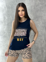 [m]Пижама женская шорты+майка П0003