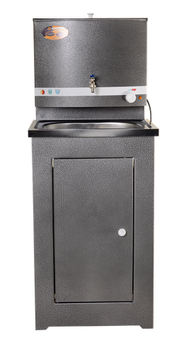 Умывальник дачный с подогревом "Люкс" ВИХРЬ, нержавейка, серебристый