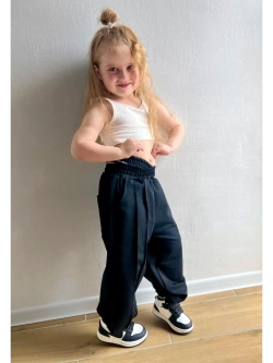 Брюки спортивные с двойной талией