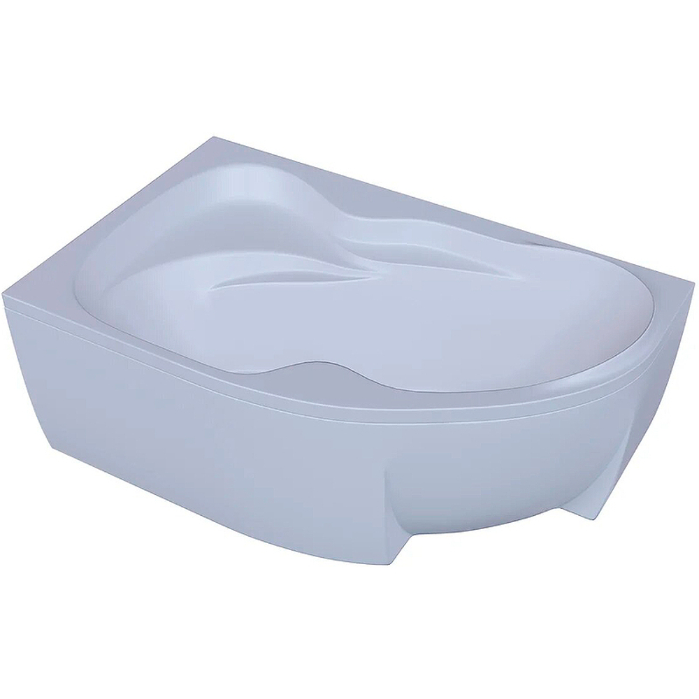 Акриловая ванна Aquatek (Акватек) Вега 170x105 L, с каркасом, с фронтальной панелью, со сливом-переливом