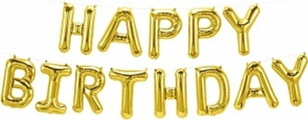 Набор шаров-букв (16''/41 см) "Happy Birthday" Золото