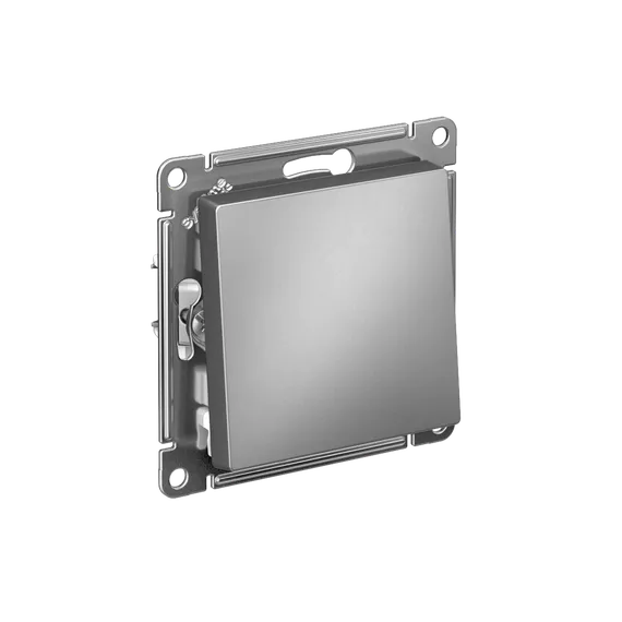 Выключатель 1-кл. СП AtlasDesign 10А IP20 (сх. 1) 10AX механизм сталь SE ATN000911