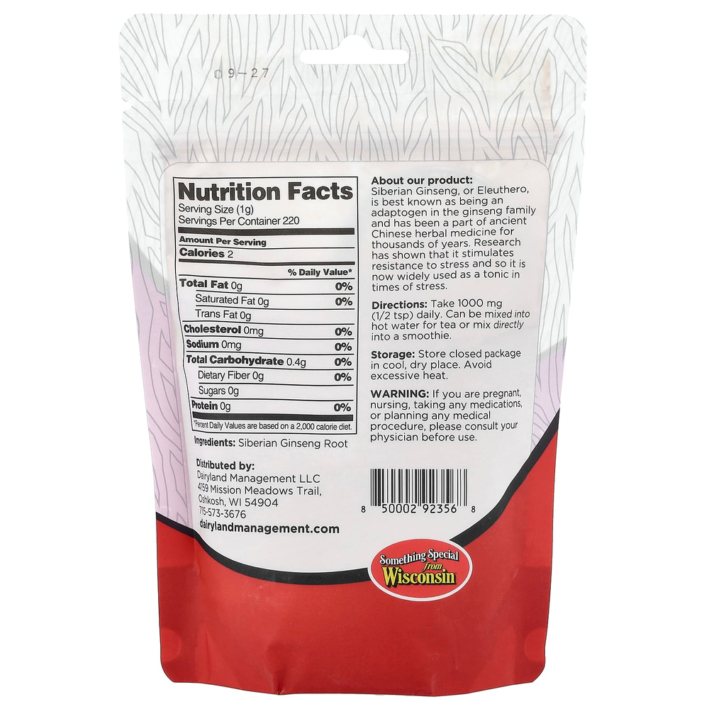 Dairyland Ginseng, сибирский женьшень в порошке, 240 мл (8 унций)