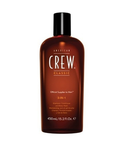 Шампунь, Кондиционер и Гель для душа American Crew Classic 3-in-1 450мл