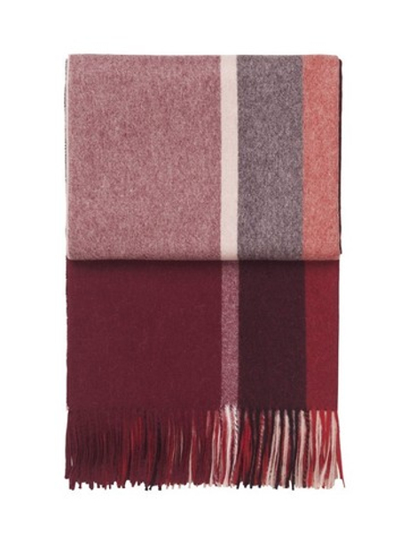 Плед 130х200 Elvang Manhattan Bordeaux-Red