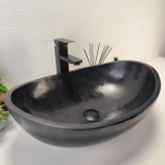 Раковина из камня Андезит Oval Black OA-62835 (55*38*19) 104