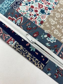 Наволочка комплект 2шт перкаль Сказка "Лоскутная мозаика" 30х30 см на молнии