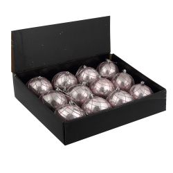 GAEM Набор из 12шт Украшение новогоднее Шар "Алмазная сетка", D 8 см, L35 W27 H9 см