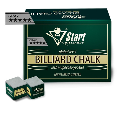 Мел Start Billiards 5 звезд серый (144 шт)