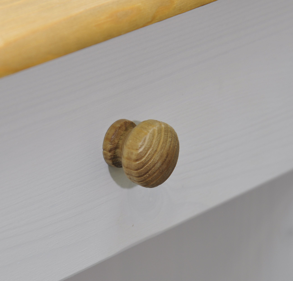 Тумба прикроватная, 43х34х53, Хаба, напольная, для одежды, с ящиком, из массива дерева, белый антик, Dipriz