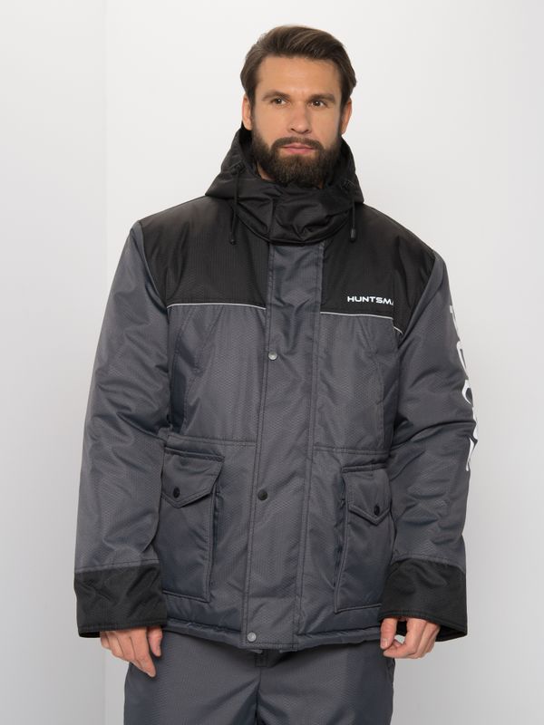 Костюм зимний Полюс ткань Cell цвет Серый/Черный