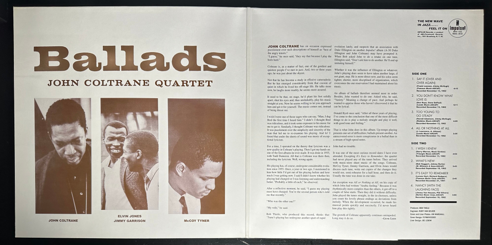 John Coltrane Quartet ‎– Ballads (Германия 2003г.)