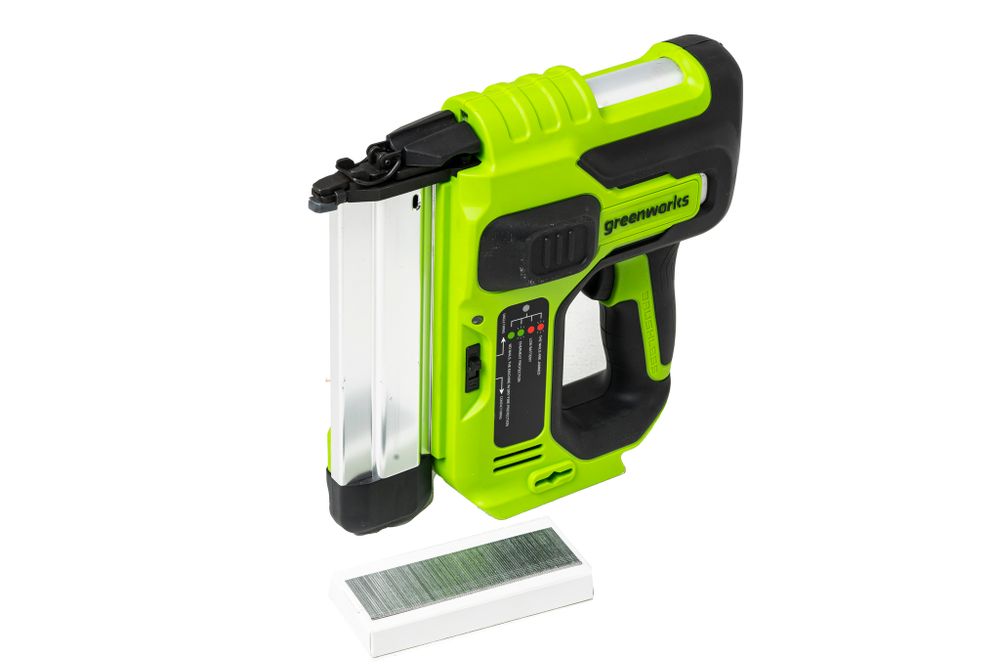 Нейлер аккумуляторный Greenworks, GD24BN, 3400707,24v, без АКБ и ЗУ