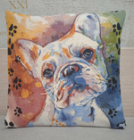 Декоративный гобеленовый чехол Стиль Гранж Бульдог 38*38