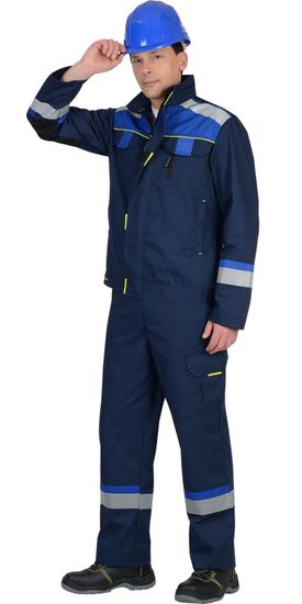 Костюм "Сириус-Бостон-Росс" полукомбинезон (т.синий/василек)