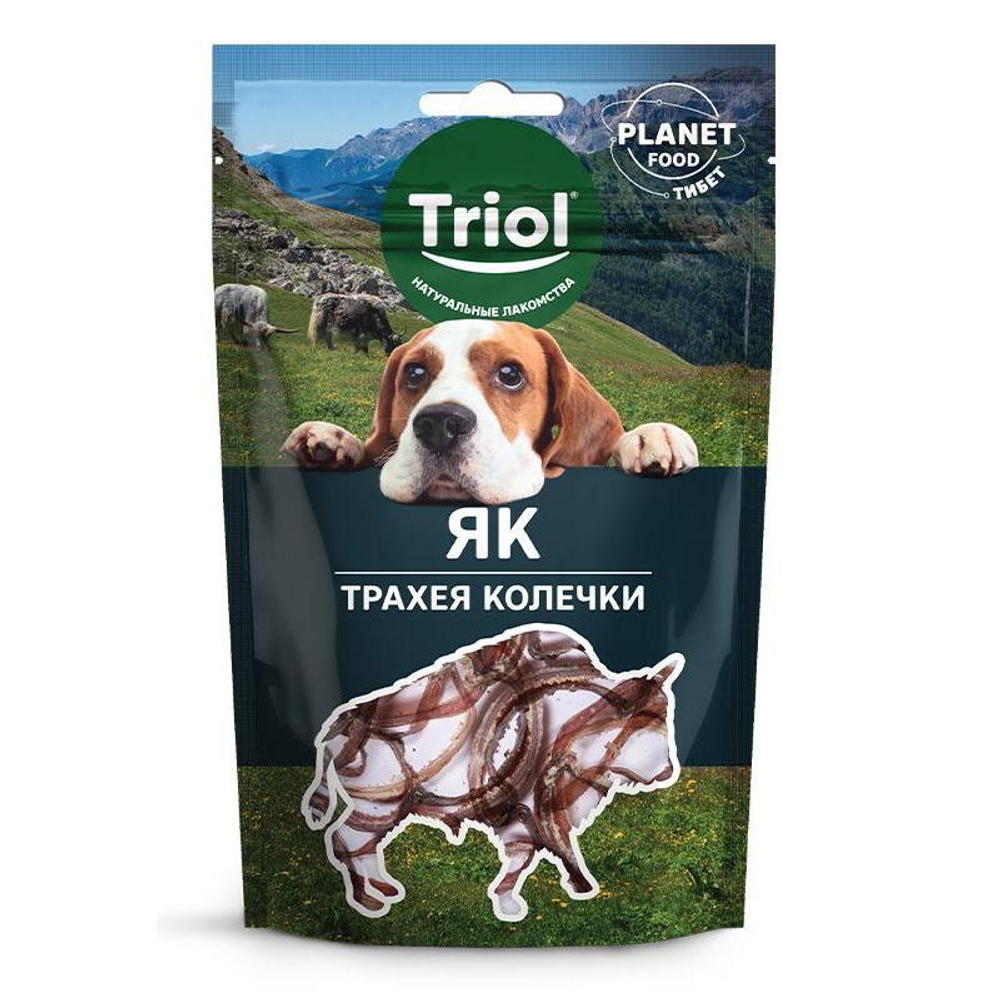 Лакомство для собак PLANET FOOD "Трахея яка в колечках", 30г, Triol