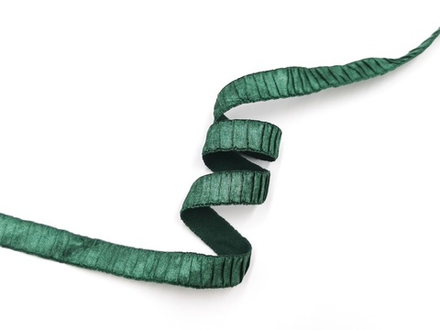 Бретелечная резинка со сборкой и блеском, 15 мм, изумруд, (Арт: BR960/15-9578), м