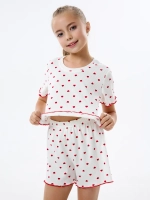 Пижама домашняя с шортами лапша