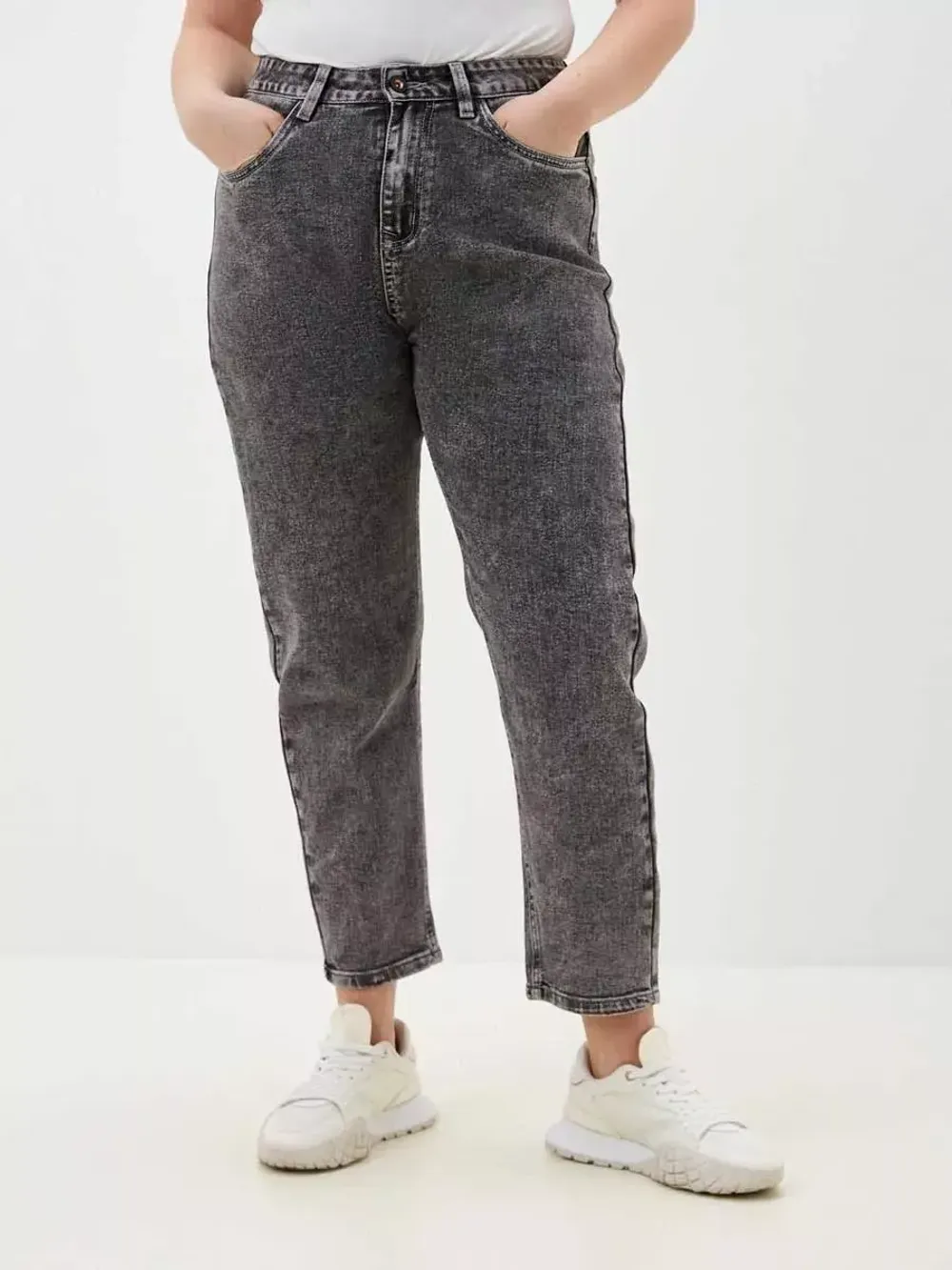 Джинсы больших размеров на молнии