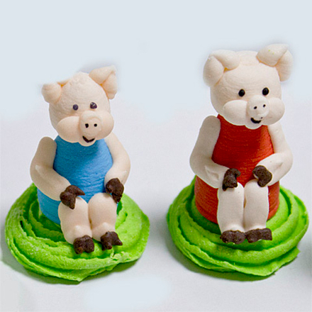 Сахарные фигурки объемные ХРЮШКА, 1 шт