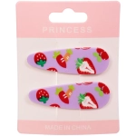 Зажимы для волос детские 2шт «ЗЕФИР», клубнички, 5.5*1.8см