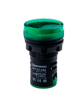 Индикатор напряжения и частоты, зеленый MT22-HM3 арт.:107375