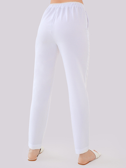 Модные белые медицинские брюки Б-125 от Медис