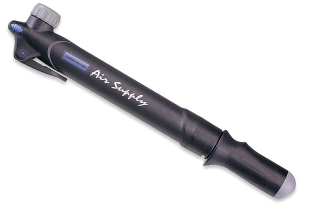 Насос GIYO ручной ниппель AV/FV телескопический max 80 psi/5 bar 25см пластик черный