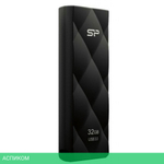 USB Flash-накопитель Silicon-Power Blaze B20 32Gb черный (SP032GBUF3B20V1K)