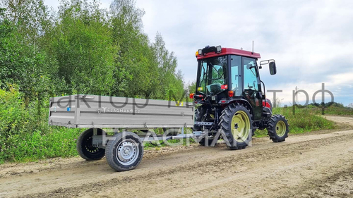 Прицеп Flagman | Флагман C/ПТТ — 1,0 с ПСМ к мини-трактору (самосвальный)