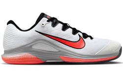 Мужские кроссовки теннисные Nike Zoom Vapor12 HC Premium - white/hot lava/wolf grey