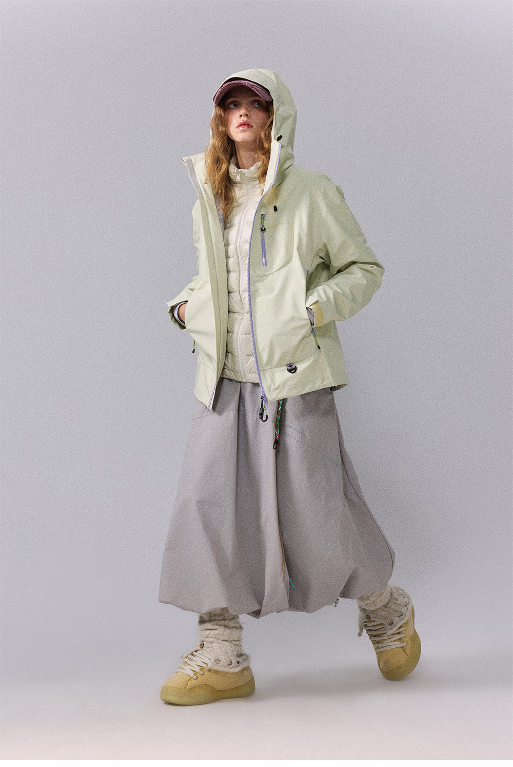 Куртка Nothomme Monterest Women's "Empty Mountain Rain" 3-in-1 C6 Waterproof Hiking Jacket with Detachable Down Vest