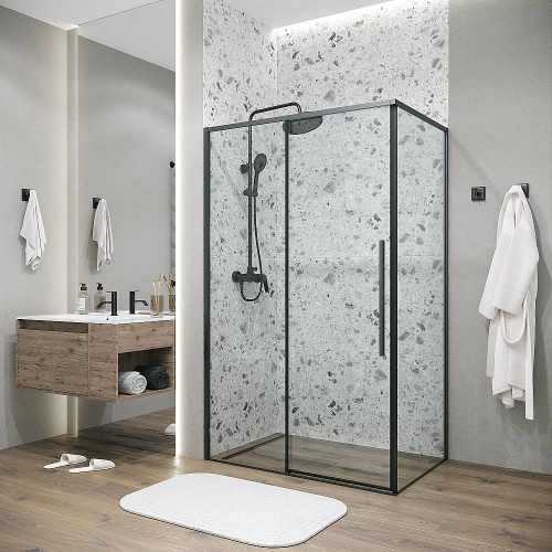 Душевой уголок Grossman Galaxy 120.K33.01.1280.21.00 120x80 стекло прозрачное/профиль черный матовый