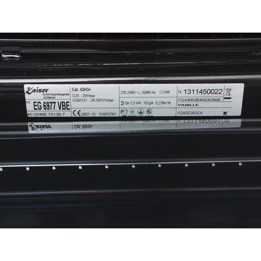 Встраиваемый газовый духовой шкаф Kaiser EG 6977 N VBE