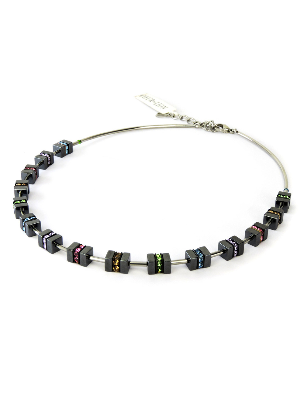 4625 Coeur de Lion - колье с разноцветными кристаллами Сваровски