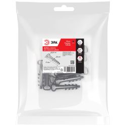 Дюбель хомут ЭРА NO-224-564 для плоского кабеля 5-8 мм чёрный (10 штук) | Дюбель-хомуты