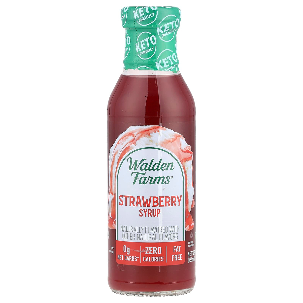 Walden Farms, Клубничный сироп, 12 жидких унций (355 мл)