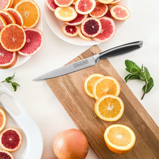 Нож кухонный универсальный Kamille КМ-5117 (лезвие 12,5 см; рукоятка 11 см) из нержавеющей стали