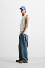 Топ relaxed fit без рукавов