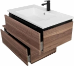 Тумба с раковиной Cezares Slider 80 SLIDER-800-1C-SO-NA орех дымчатый