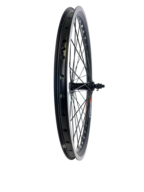 Колесо переднее 20 TRIX ал. дв. чер. / Втулка: сталь гайки чер.14650