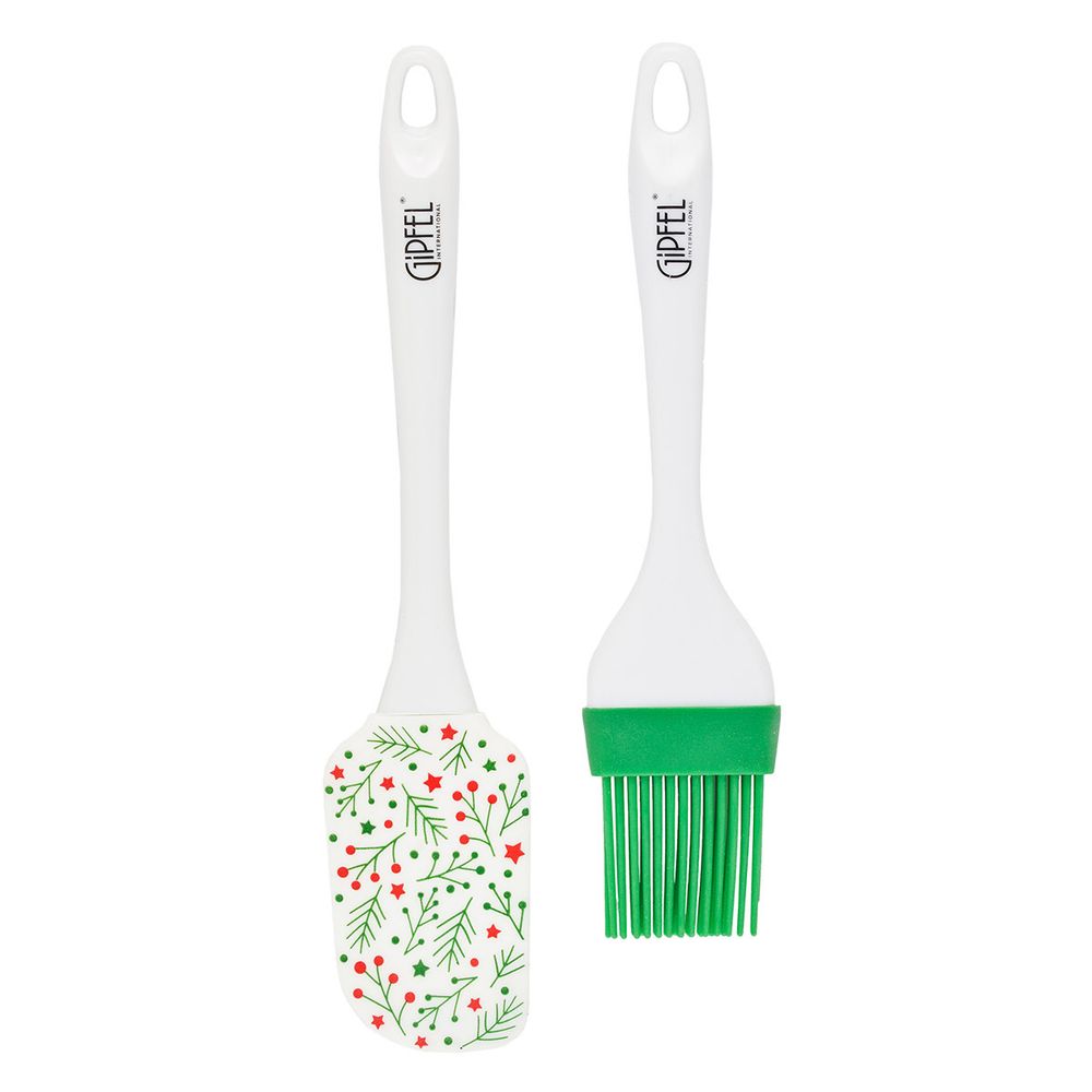 Кухонная лопатка и кисточка в наборе Gipfel Christmas 52143 силиконовые