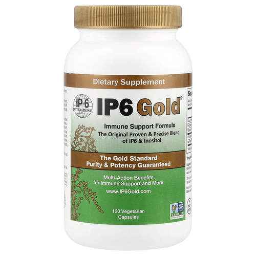 IP-6 International, IP6 Gold®, добавка для поддержки иммунитета, 120 вегетарианских капсул